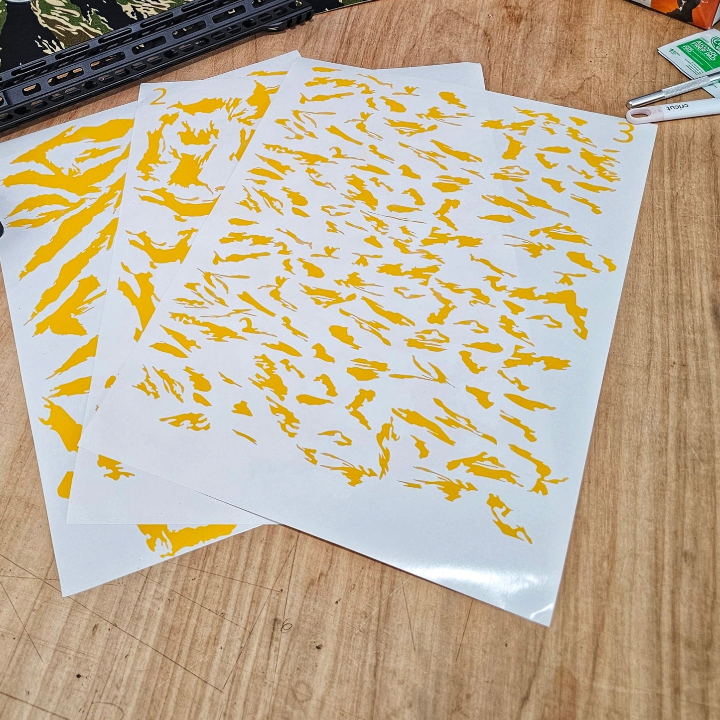 Premium Stencil Kit - Tiger Stripe