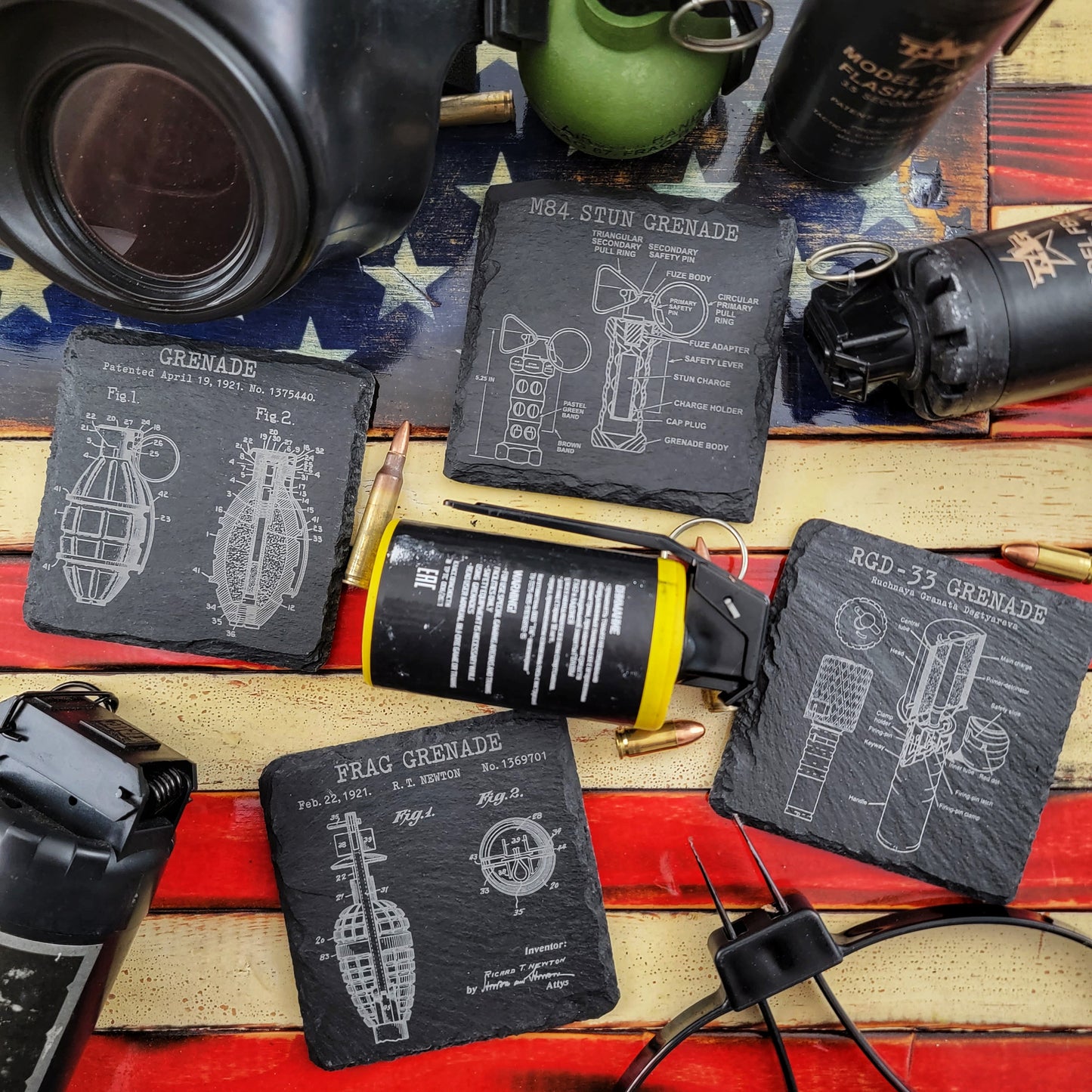 Grenade Coasters