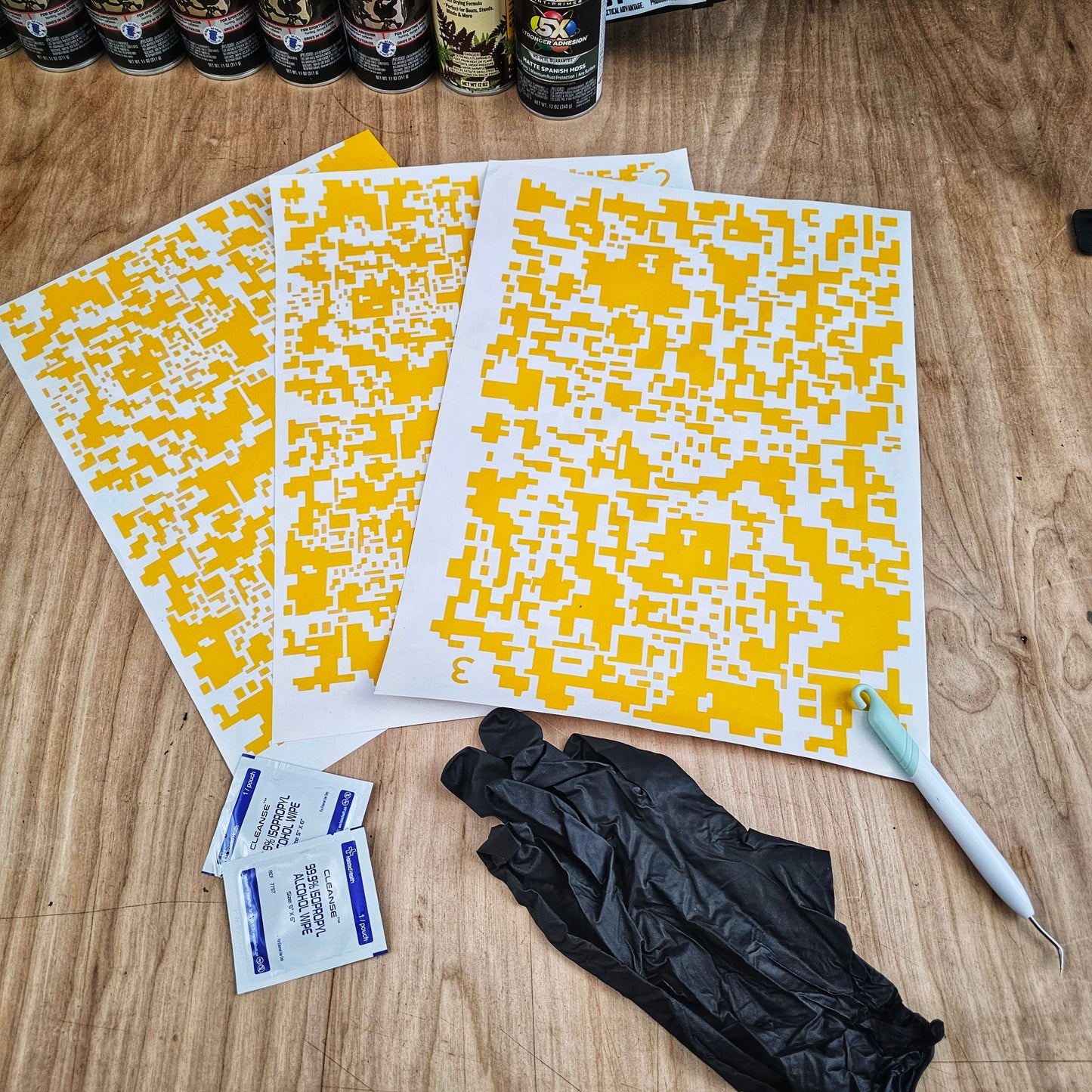 Premium Stencil Kit - Digital Camo