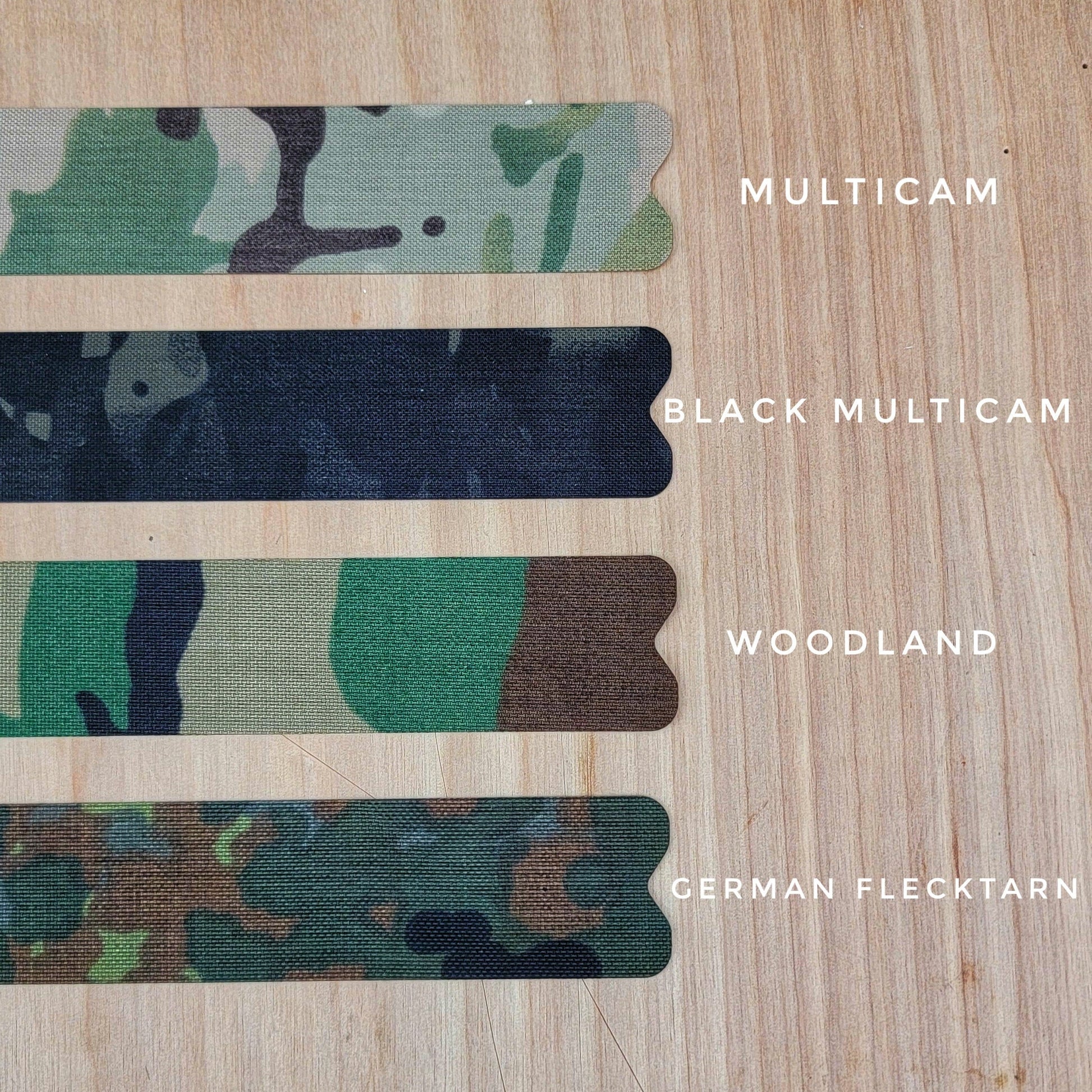 Tact-Wrap "airsoft" stickers, Cordura cheek rest for Magpul MOE stock & CTR stock,  tactical, camo, multicam, ar15, holster wrap